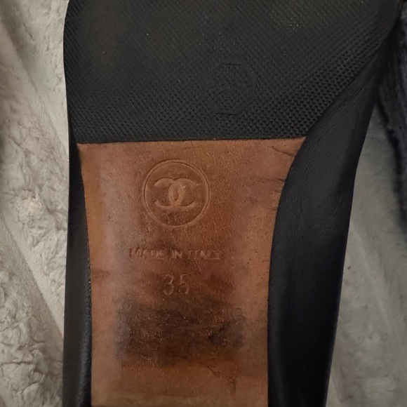 Chanel Black Women's ballerina ruffle flats Shoes - Picture 5 of 10